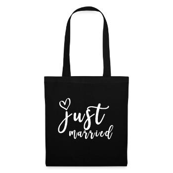just married gift - Tote Bag - black - Front