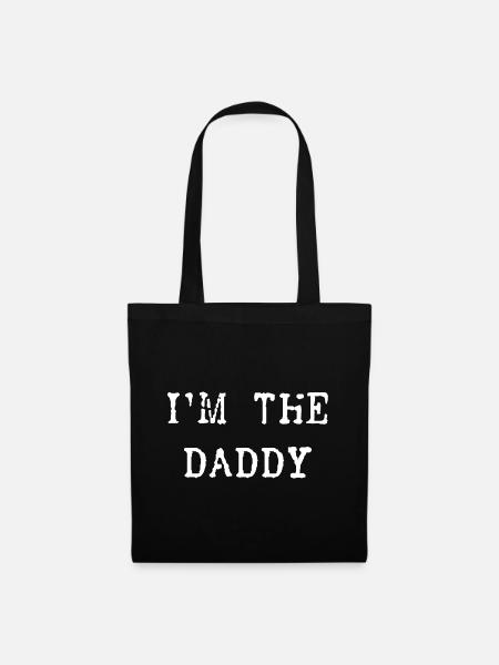 i`m the Daddy Geschenk - Stoffbeutel - Schwarz