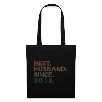 Best Husband since 2012 Geschenk - Stoffbeutel - Schwarz - Vorne