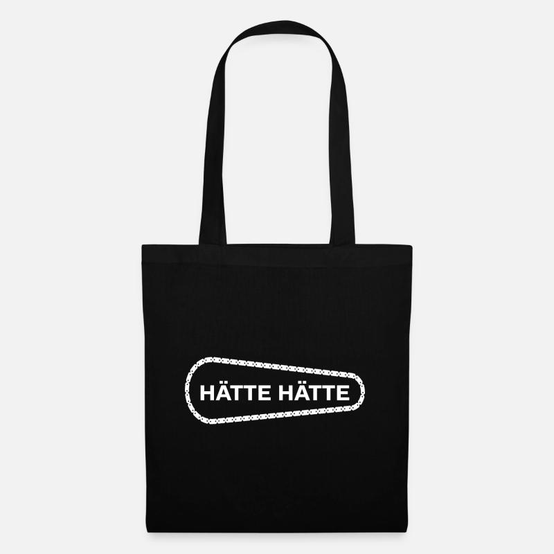 Haette Haette Fahrradkette Geschenk - Stoffbeutel - Schwarz