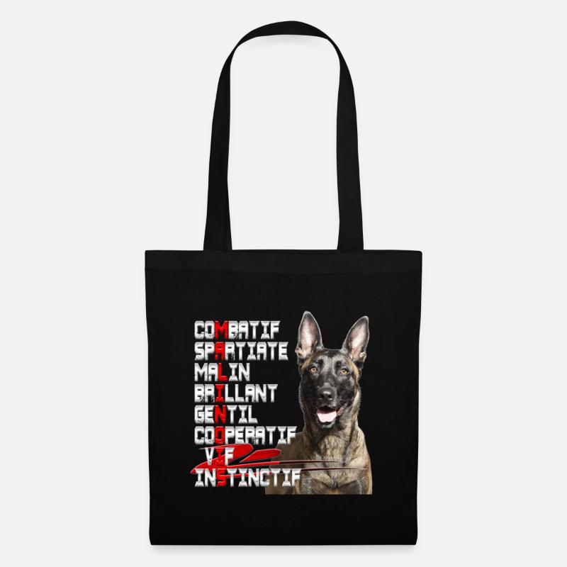 malinois - Stoffbeutel - Schwarz