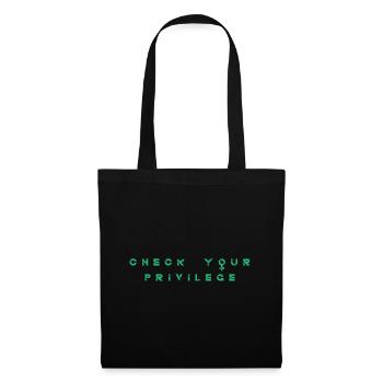 Check your Privelege Racism Gift - Tote Bag - black - Front