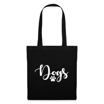 Dogs dog lover shirt gift - Tote Bag - black - Front