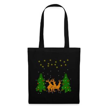 Reindeer Christmas Party - Tote Bag - black - Front