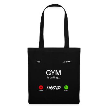 Gym appelle, je dois aller cadeau GYM - Sac en tissu - noir - Devant