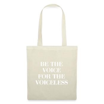 Soyez la voix du cadeau sans voix - Sac en tissu - nature - Devant