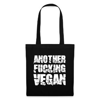 Un autre cadeau Vegan Fucking - Sac en tissu - noir - Devant