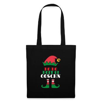 Ho ho hoit di Goschn Bayerisch Geschenk - Stoffbeutel - Schwarz - Vorne