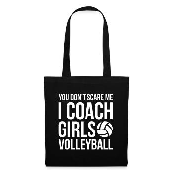I coach Girls Volleyball Trainer Gift - Tote Bag - black - Front