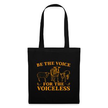 Soyez la voix du cadeau pour la protection des animaux sans voix - Sac en tissu - noir - Devant