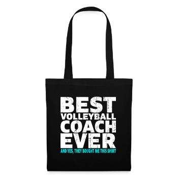 Best volleyball coach ever coach gift - Tote Bag - black - Front