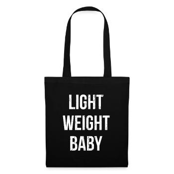 Light Weight Baby Motivation Cadeau - Sac en tissu - noir - Devant