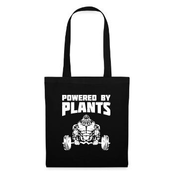 Powered by Plants Vegan Fitness Gift - Tote Bag - black - Front
