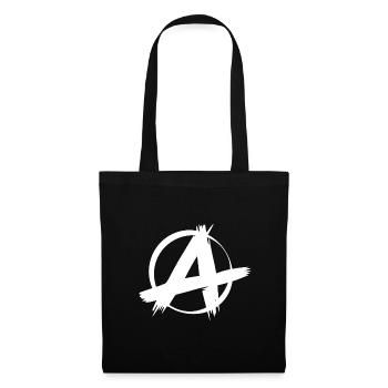 Punk Punker Anarchie Symbol Zeichen Geschenk - Stoffbeutel - Schwarz - Vorne