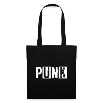 Punk Rock Punker Punks Anarchy TShirt Gift - Tote Bag - black - Front