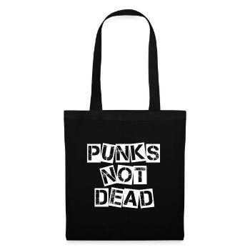 Punks pas mort punk rock punk anarchie cadeau - Sac en tissu - noir - Devant