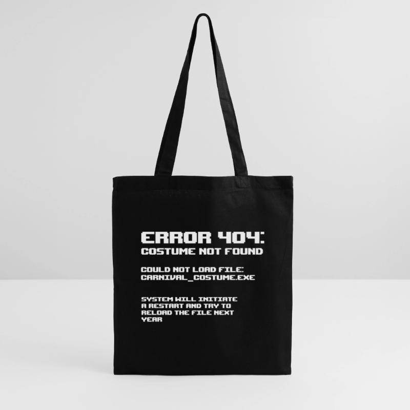 Error 404 Costume not found programmer gift Tote Bag