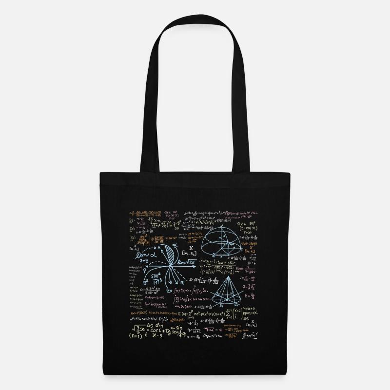 Funny math formula - Tote Bag - black