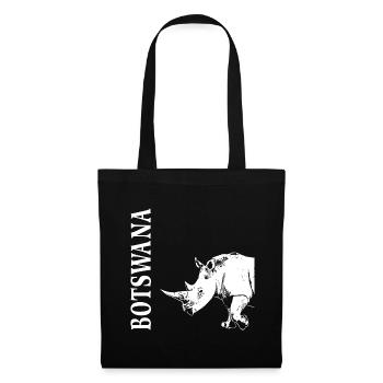 Botswana - Nashorn - Stoffbeutel - Schwarz - Vorne