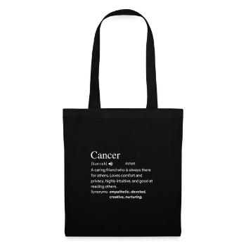 Définition du cancer - Sac en tissu - noir - Devant