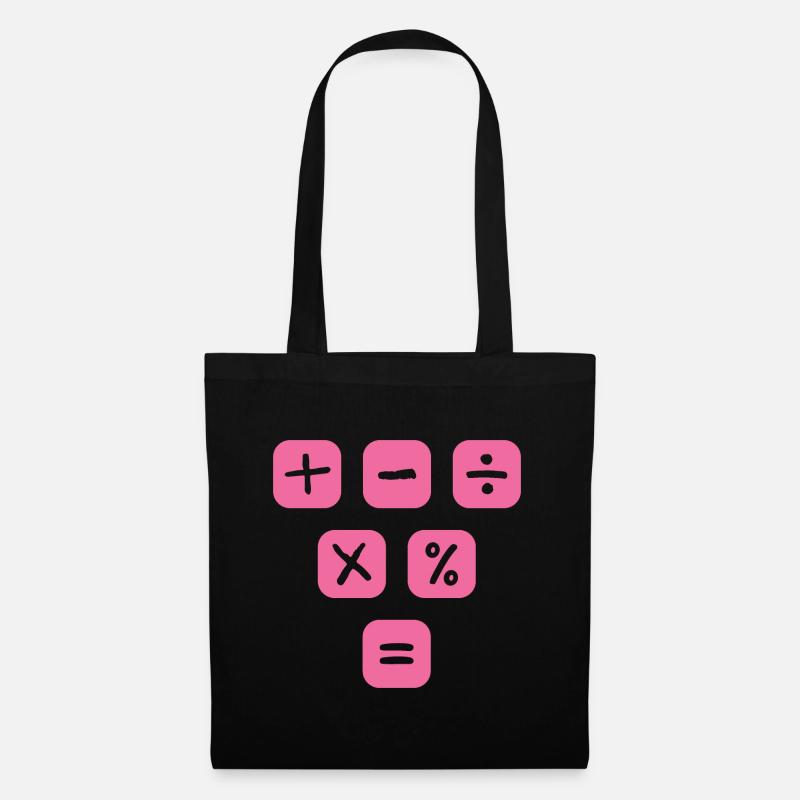 Mathe Symbole Mathematische Zeichen Mathematik - Stoffbeutel - Schwarz