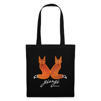 Orange Fox classic - Stoffbeutel - Schwarz - Vorne