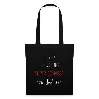 Conasse Qui Déchire - Sac en tissu - noir - Devant