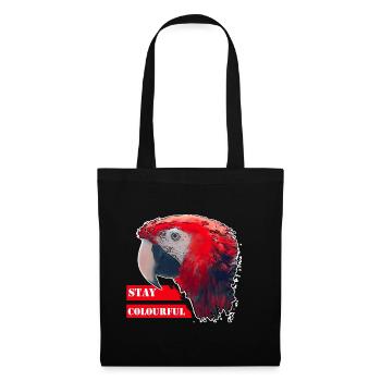 Parrot - Stoffbeutel - Schwarz - Vorne