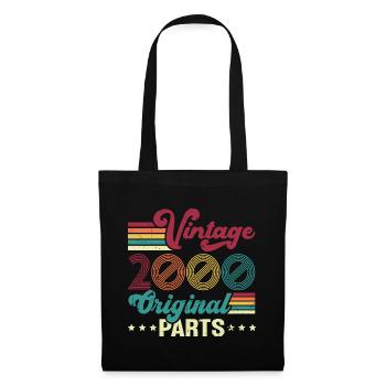 Vintage 2000 Original, Cadeau D'anniversaire - Sac en tissu - noir - Devant