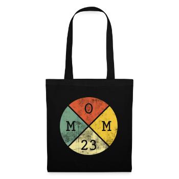 Maman 2023 Maman Mère Naissance Vintage Cadeau - Sac en tissu - noir - Devant