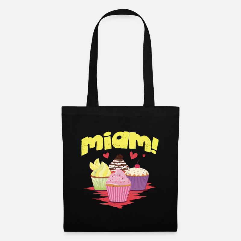 Miam des cupcakes ! - Sac en tissu - noir