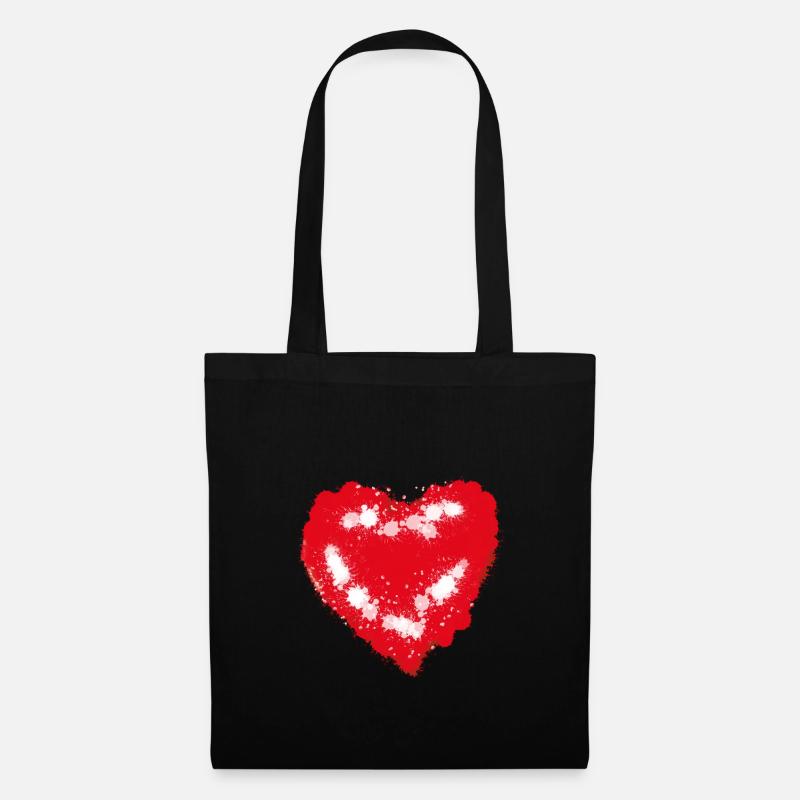 Heart - Tote Bag - black
