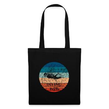 Diving Dad - Conception de plongeur pour les papas de plongée - Sac en tissu - noir - Devant
