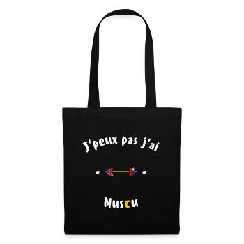 J peux pas j ai Muscu - Sac en tissu - noir - Devant