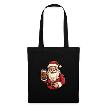 Santa Clause is crazy about beer - Tote Bag - black - Front