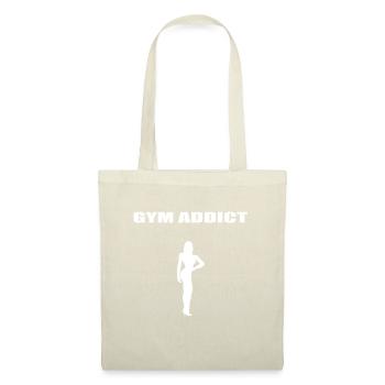 Gym Addict Bodybuilding Woman Edition white - Tote Bag - nature - Front