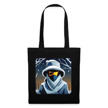 Cool Spooky Ghost with Glasses - Tote Bag - black - Front