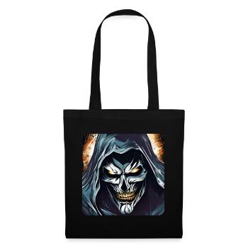 Evil Grinning Horror Skull - Tote Bag - black - Front
