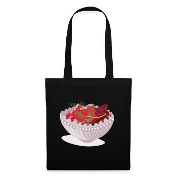 Salade de hareng - Sac en tissu - noir - Devant