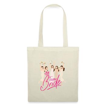 Team bride - Stoffbeutel - Natur - Vorne