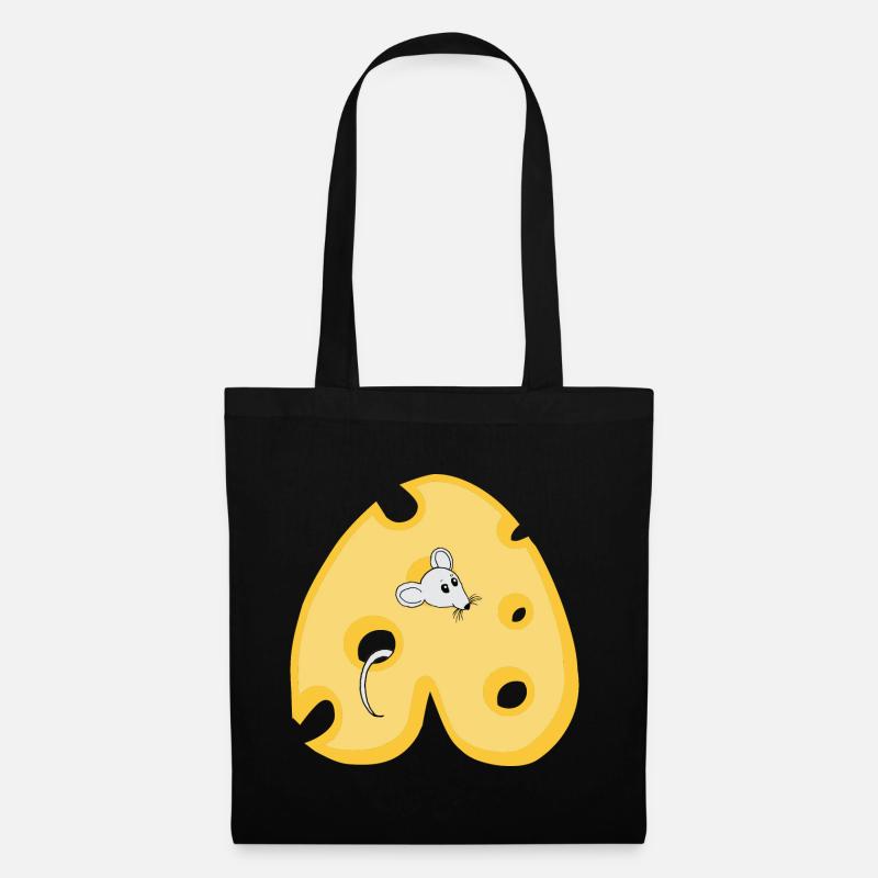 Cheese A - Tote Bag - black