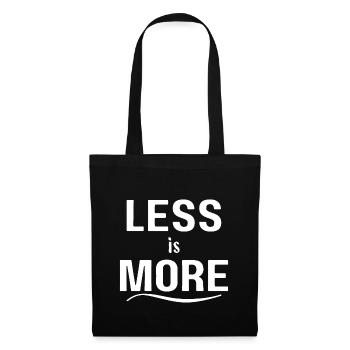 Less is more - Tote Bag - black - Front