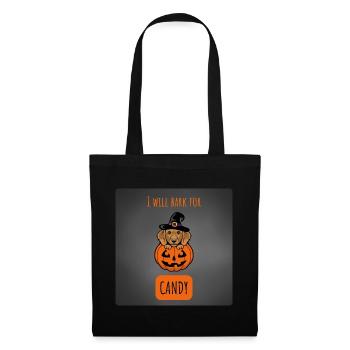 HALLOWEEN - Dog - Stoffbeutel - Schwarz - Vorne