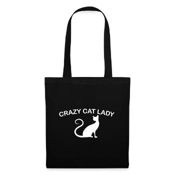Crazy Cat Lady Gift - Sac en tissu - noir - Devant
