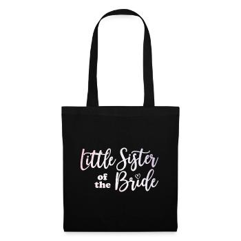 Little sister of the bride wedding gift - Tote Bag - black - Front