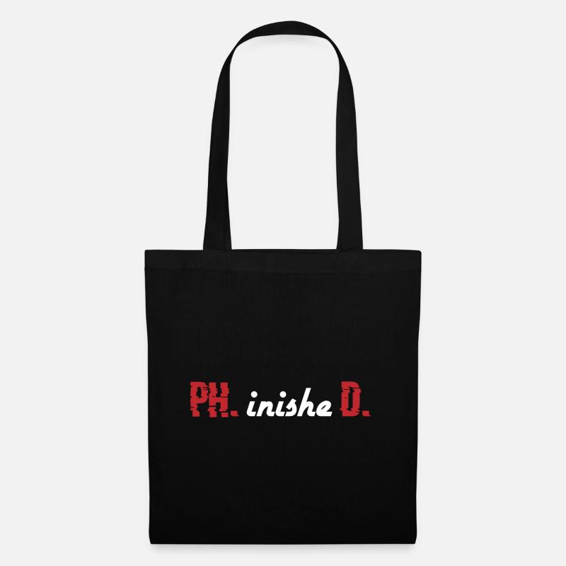PHinisheD Doctor Geschenk - Stoffbeutel - Schwarz
