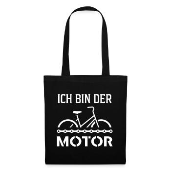 Je suis le cadeau moto - Sac en tissu - noir - Devant