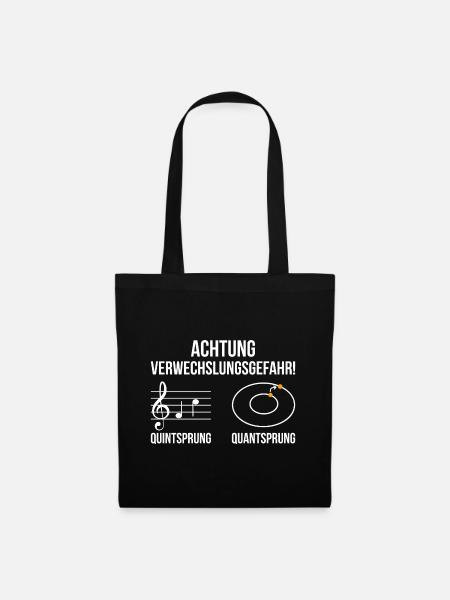 Achtung Verwechslungsgefahr Geschenk - Stoffbeutel - Schwarz