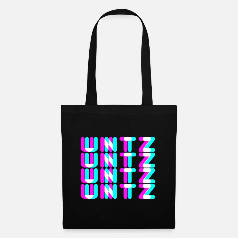 Untz Untz Techno Rave Trance Geschenk - Stoffbeutel - Schwarz