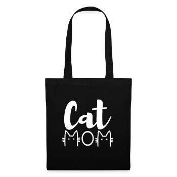 Cat mom mother cat cat lover gift - Tote Bag - black - Front